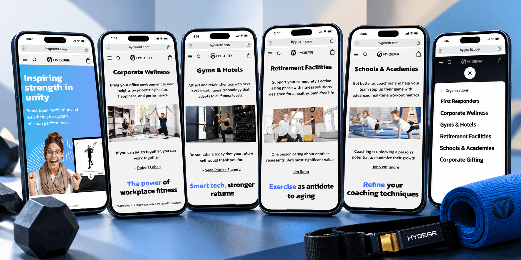 Fitness app for different B2B audiences