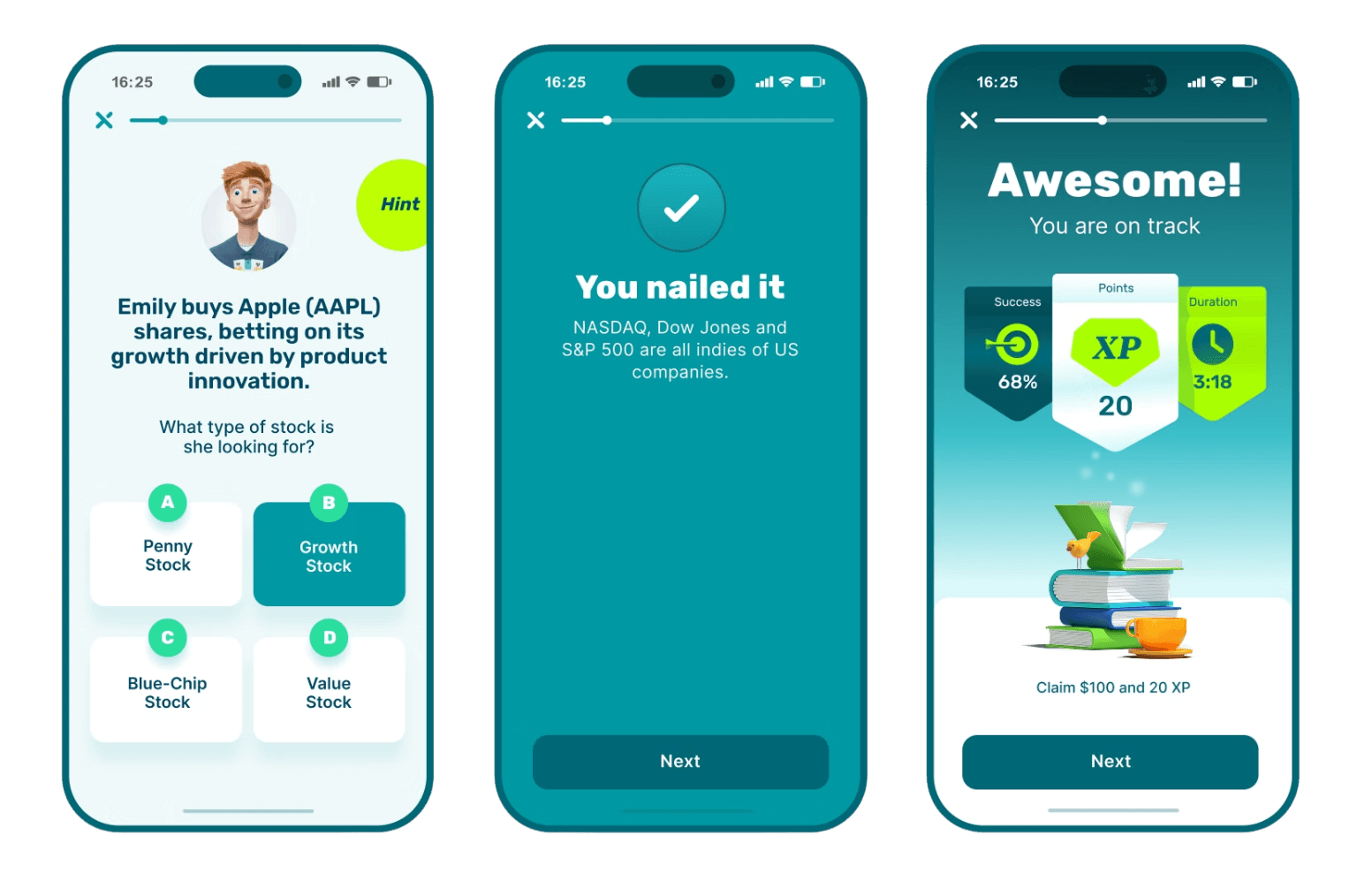 Gamified investing app